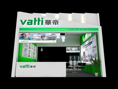 36平米展臺(tái)設(shè)計(jì)制作：二面開口/現(xiàn)代/木質(zhì)結(jié)構(gòu)/白色，為家電展展商而作（免費(fèi)使用）