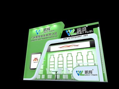 18平米展臺設(shè)計制作：一面開口/現(xiàn)代/木質(zhì)結(jié)構(gòu)/綠色，為家電展展商而作（免費使用）