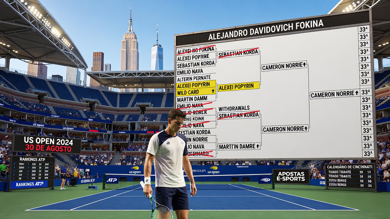 Davidovich Fokina desiste do US Open e altera chave masculina