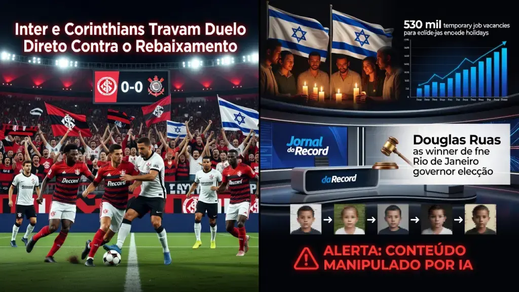 Inter e Corinthians Travam Duelo Direto Contra o Rebaixamento
